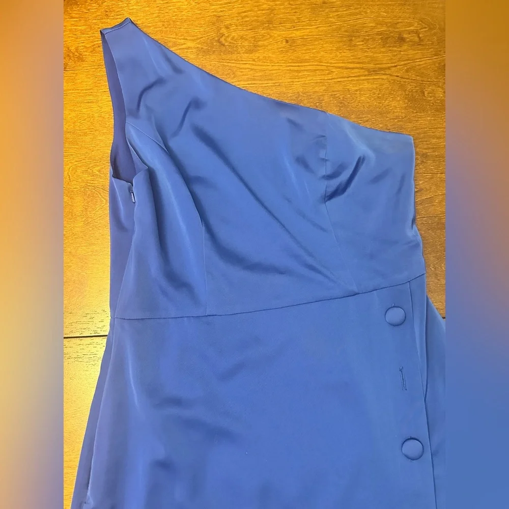 NBD One-Shoulder Dress in Blue - Picture 2 of 9